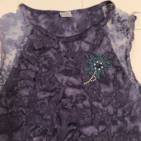 Purple tye dye look tank - Picture 2 of 6